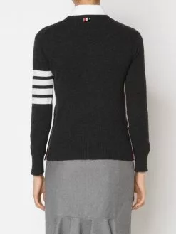 Thom Browne striped sleeve sweater