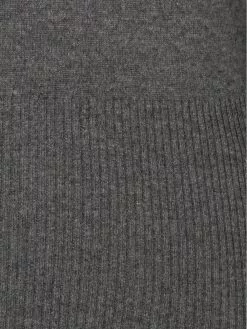 Thom Browne crew neck Pullover With White 4-Bar Stripe In Grey Cashmere