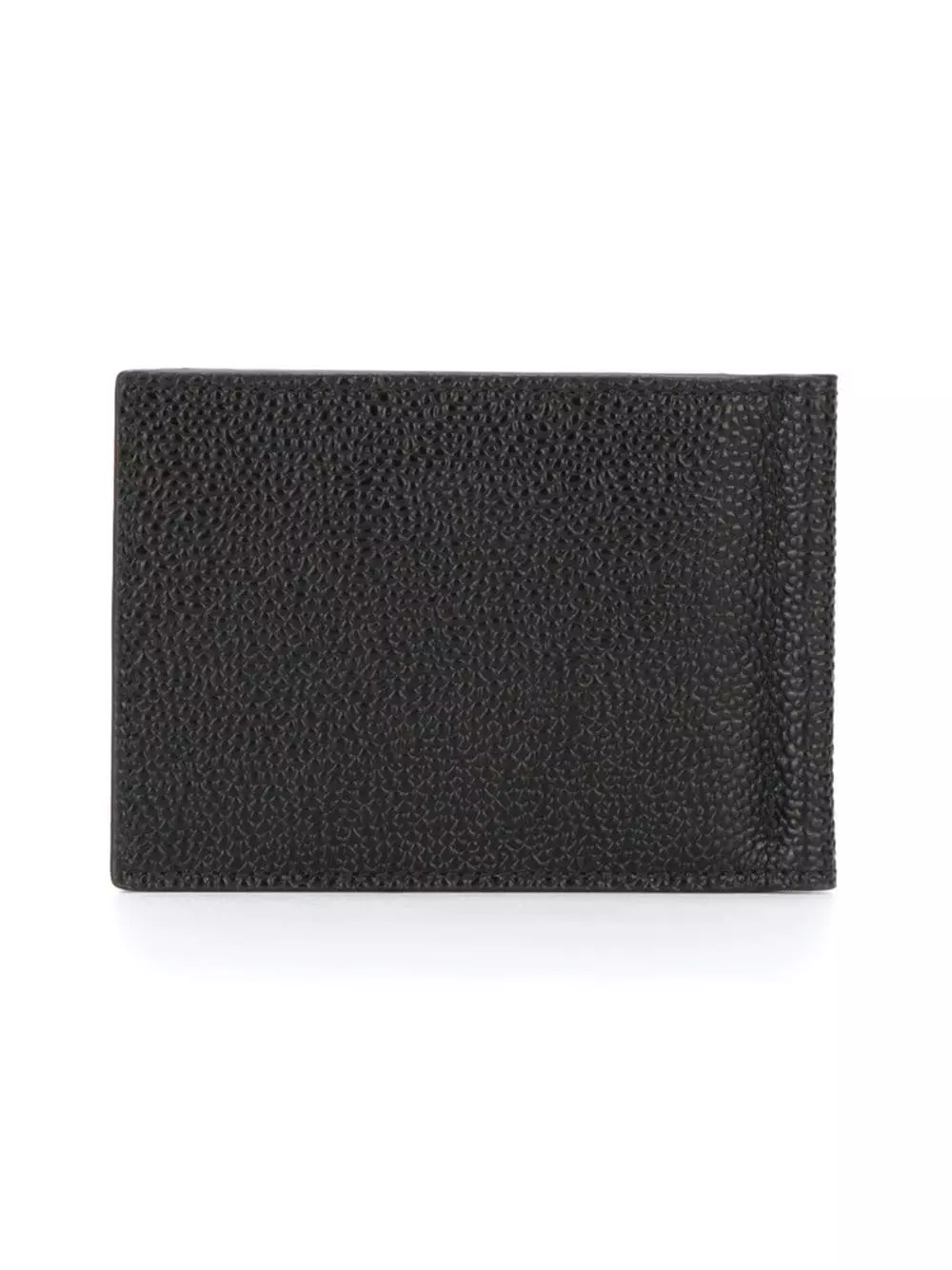 Thom Browne Money Clip Wallet In Black Pebble Grain wallets & billfolds of men 2 Thom Browne Money Clip Wallet In Black Pebble Grain
