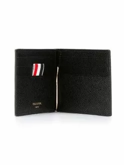 Thom Browne Money Clip Wallet In Black Pebble Grain wallets & billfolds of men 5 Thom Browne Money Clip Wallet In Black Pebble Grain