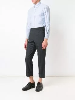Thom Browne grosgrain placket Oxford shirt