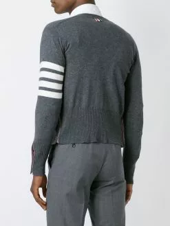 Thom Browne 4-Bar Cashmere Cardigan