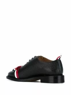 Thom Browne Wholecut tricolour bow shoe