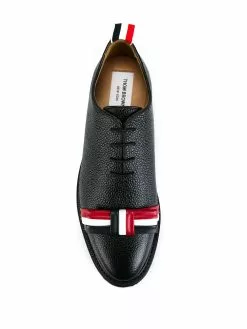 Thom Browne Wholecut tricolour bow shoe