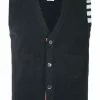 Thom Browne 4-Bar Cashmere Cardigan Vest