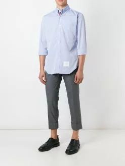 Thom Browne grosgrain placket shirt