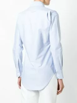 Thom Browne Classic Long Sleeve Button Down Shirt In Blue Oxford