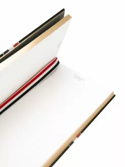 Thom Browne small tricolour notebook