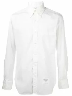 Thom Browne logo patch shirt
