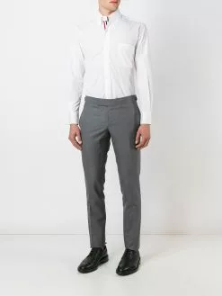 Thom Browne logo patch shirt