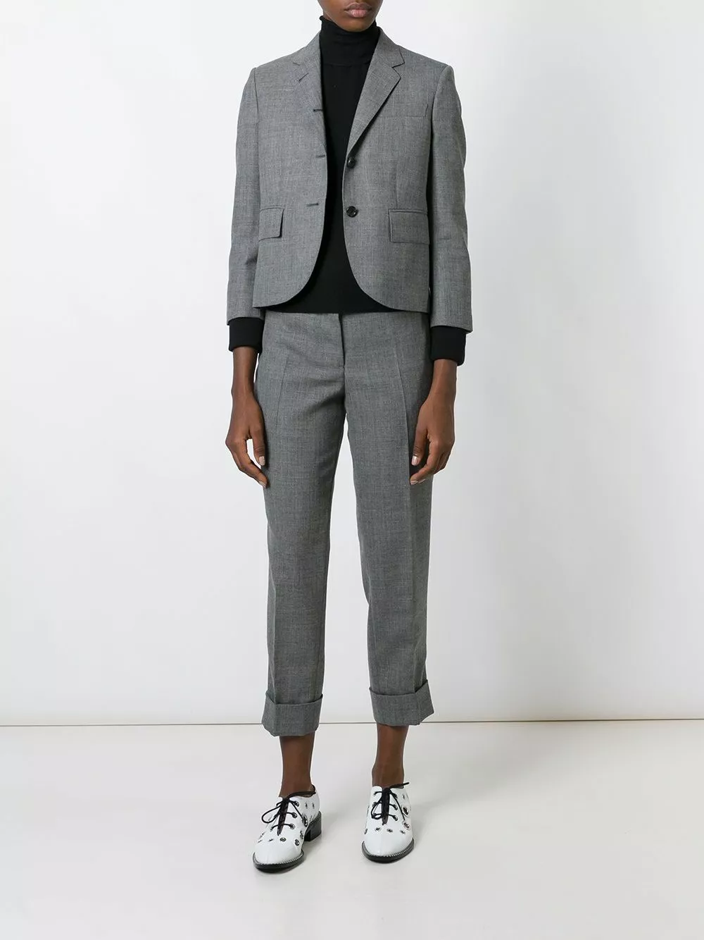 Thom Browne Cropped tailored trousers slacks of women 2 Thom Browne cropped tailored trousers