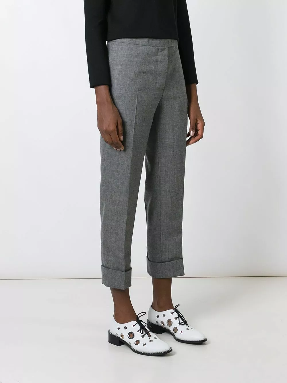 Thom Browne Cropped tailored trousers slacks of women 3 Thom Browne cropped tailored trousers
