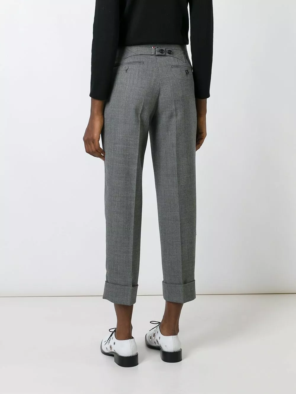 Thom Browne Cropped tailored trousers slacks of women 4 Thom Browne cropped tailored trousers