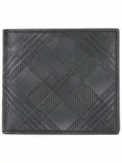 Thom Browne embossed plaid wallet