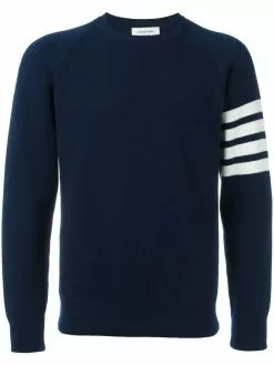 Thom Browne 4-Bar crew neck cashmere jumper