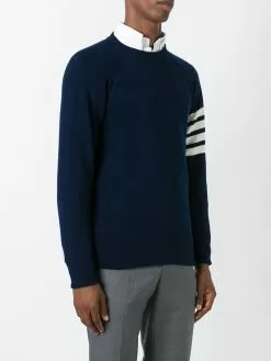 Thom Browne 4-Bar crew neck cashmere jumper