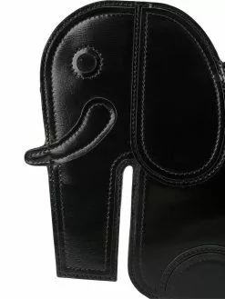 Thom Browne Elephant Clutch In Black Calf Leather