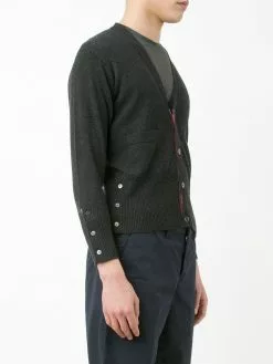 Thom Browne 4-Bar Short Cashmere Cardigan