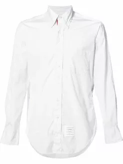 Thom Browne contrast fastening shirt