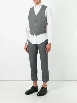 Thom Browne striped lateral waistcoat