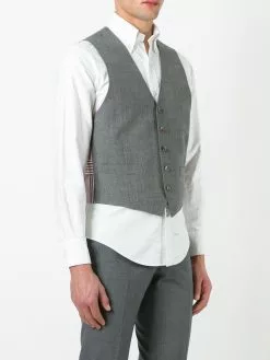 Thom Browne striped lateral waistcoat