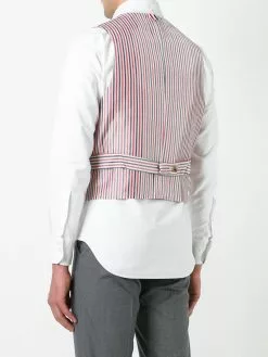 Thom Browne striped lateral waistcoat