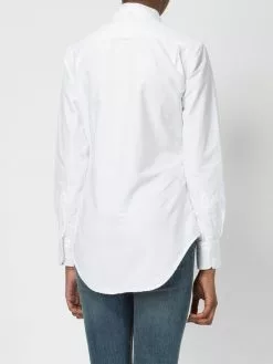 Thom Browne Classic Long Sleeve Button Down Shirt In White Oxford