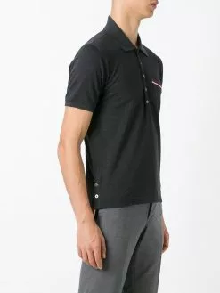 Thom Browne Rwb Pocket Trim Piqué Polo