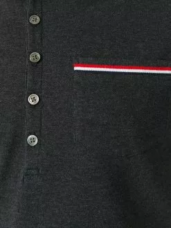 Thom Browne Rwb Pocket Trim Piqué Polo