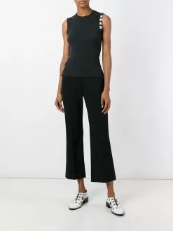 Thom Browne cashmere stripe detail top