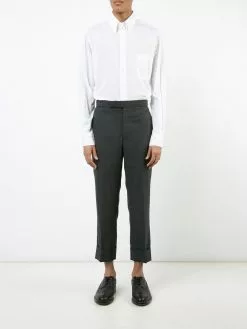 Thom Browne Classic Button-Down Poplin Shirt