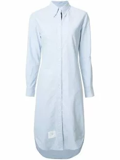 Thom Browne long-sleeve midi shirtdress