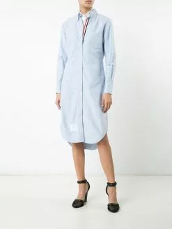 Thom Browne long-sleeve midi shirtdress