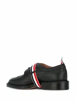 Thom Browne grosgrain strap long wingtip brogues