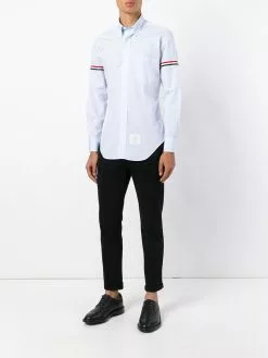 Thom Browne striped band classic shirt