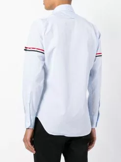 Thom Browne striped band classic shirt