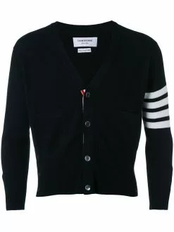 Thom Browne four stripe sleeve cardigan
