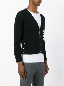 Thom Browne four stripe sleeve cardigan