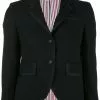 Thom Browne Classic Single Breasted Sport Coat With Grosgrain Tipping In 2 Ply Fresco