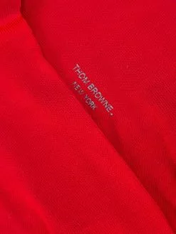 Thom Browne striped patch socks