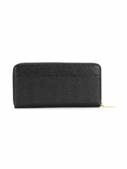 Thom Browne grosgrain-tab leather continental wallet