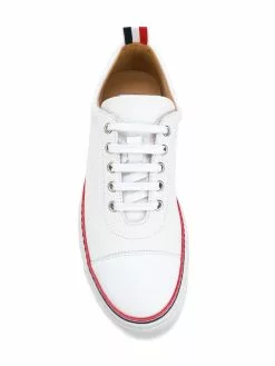 Thom Browne Tennis Collection straight toe cap trainer