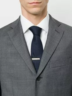 Thom Browne 4-Bar Silver Long Tie Bar
