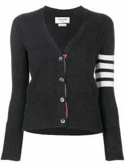 Thom Browne classic V-neck cashmere cardigan
