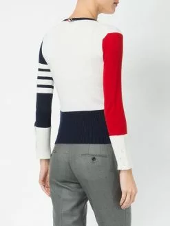 Thom Browne Contrast stripe pullover