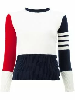Thom Browne Contrast stripe pullover