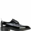 Thom Browne Classic Blucher In Black Patent Leather