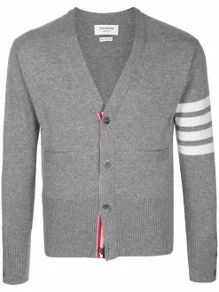 Thom Browne 4-Bar V-neck cashmere cardigan