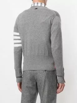Thom Browne 4-Bar V-neck cashmere cardigan