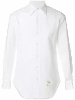 Thom Browne button-down piqué tux shirt